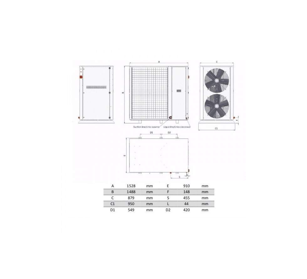 Компрессорно-конденсаторный агрегат iCOOL 17D MP