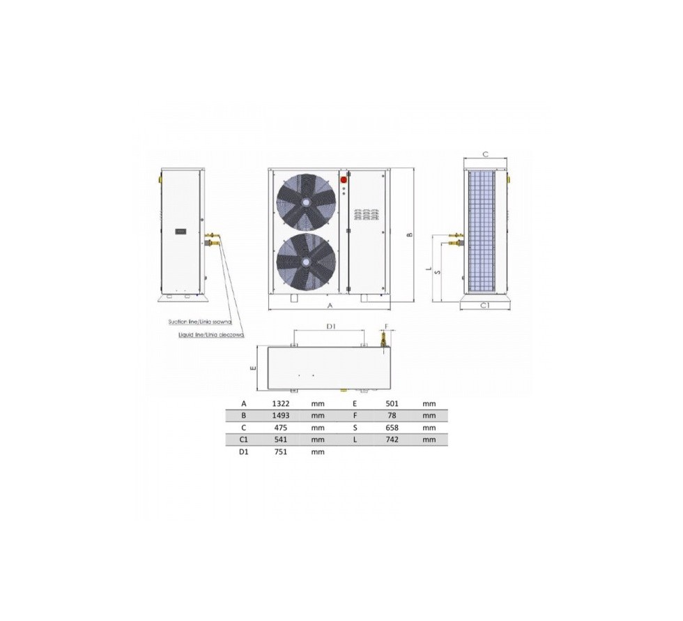 Condensing unit iCOOL10MP 10.37kW/-25C/32C