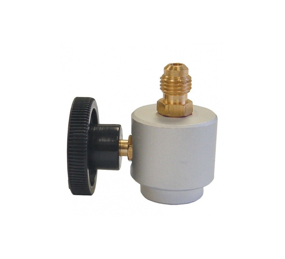 Can tap valve (Eur) R134a, isobutane, 1/4'Fl