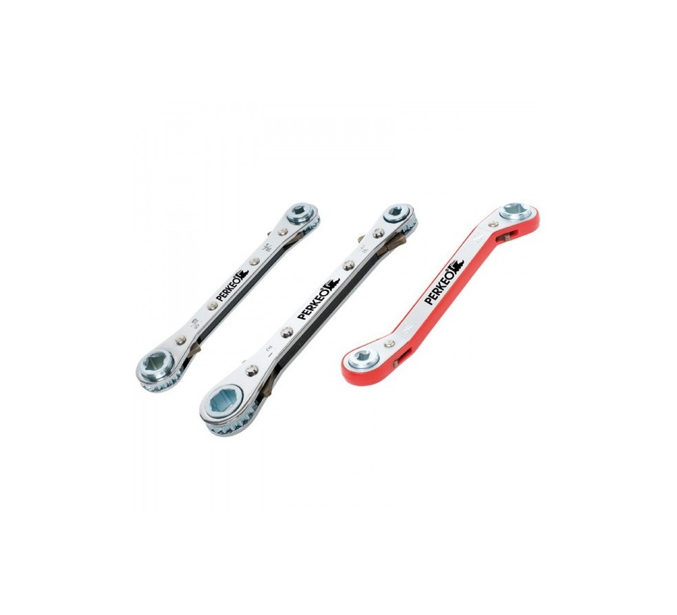 Refrigeration ratchet wrench 3/16“ - 1/4“  x  5/16“ - 3/8“