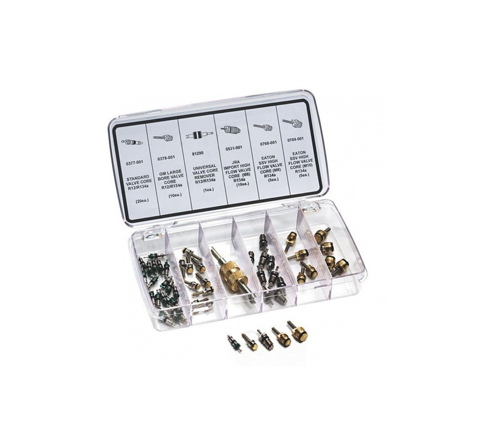 R12/R134a valve core repair kit