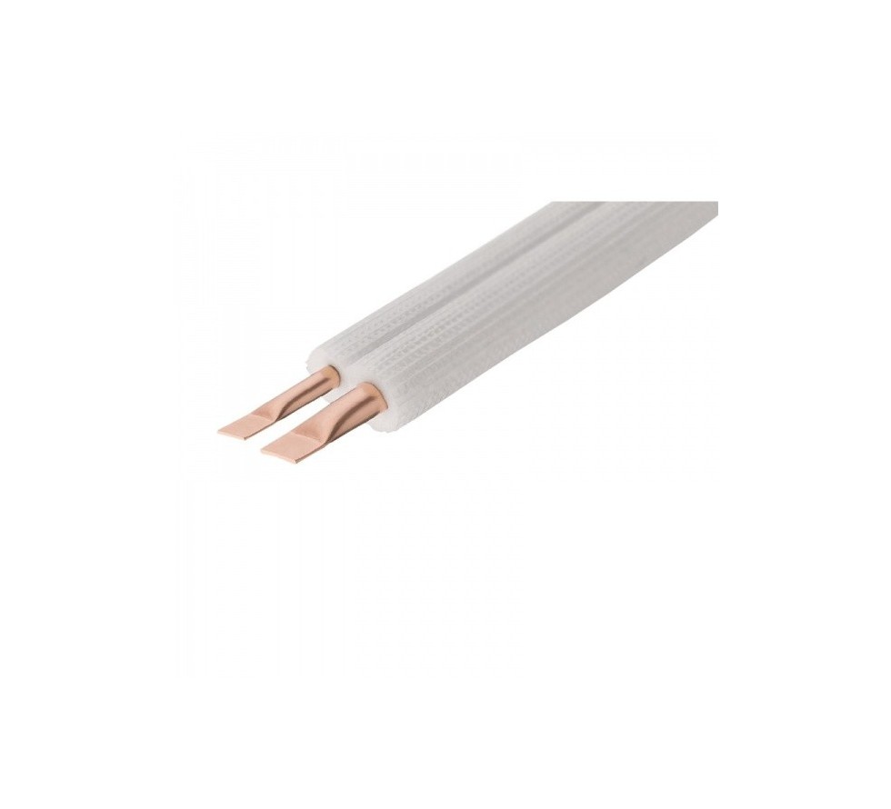 Double, insulated copper tubing 1/4(6.35mm)-3/8(9.52mm)x0.70mm, roll 20m
