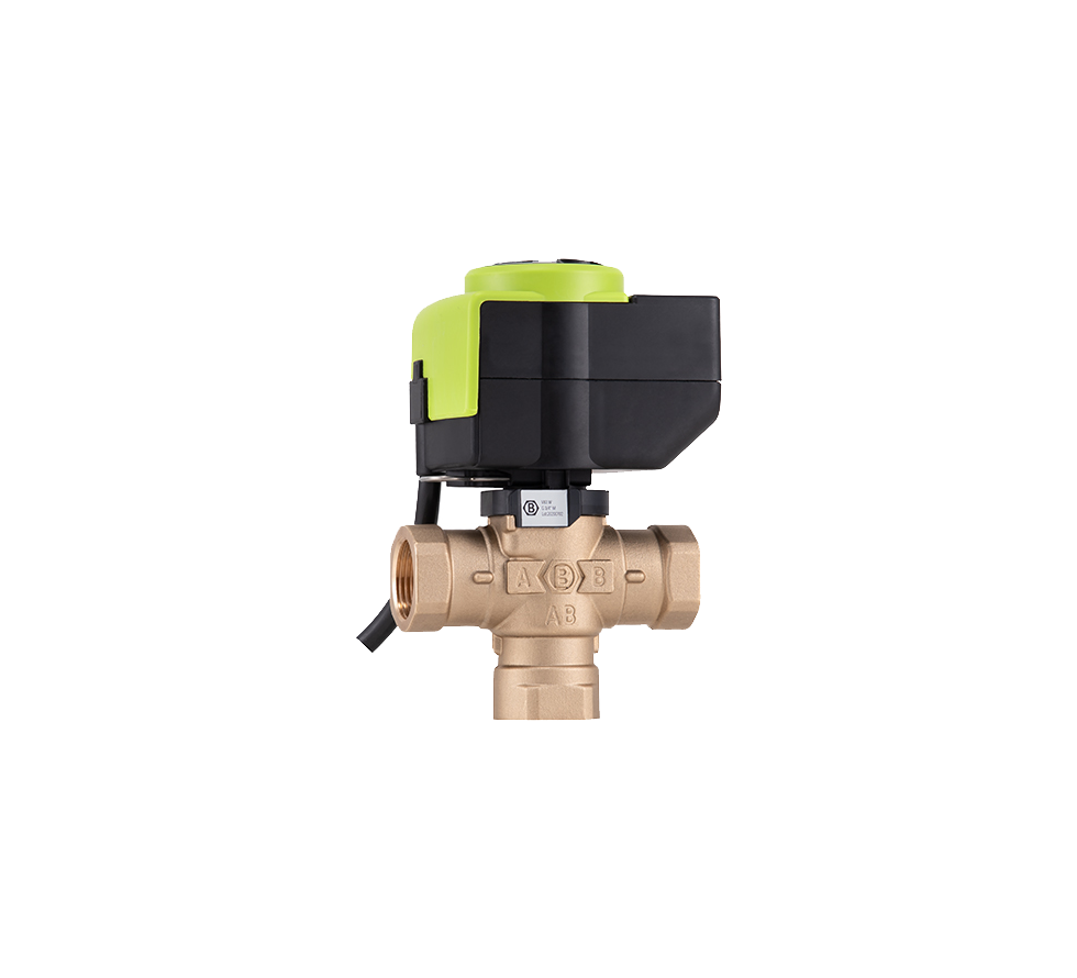 BARBERI 3-way valve 1" kvs8 male, Barberi, return act.230V