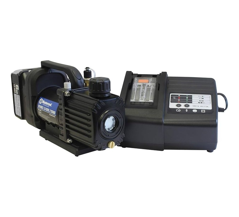 Two-Stage Vacuum Pump 42/35 l/min with Battery