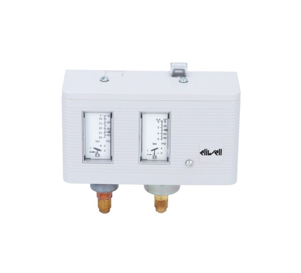 Dual Pressure Switch, -0.3–7 bar and 7–30 bar, Automatic