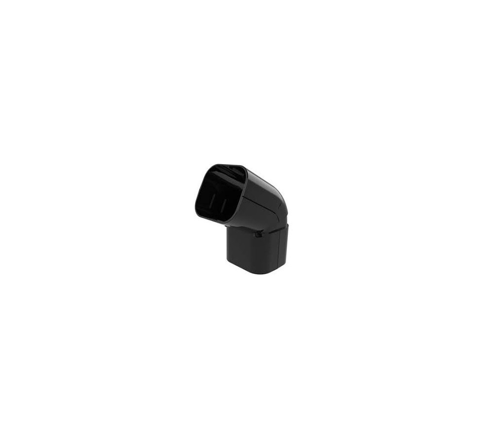 Inner - outer corner with adjustable angle, black color