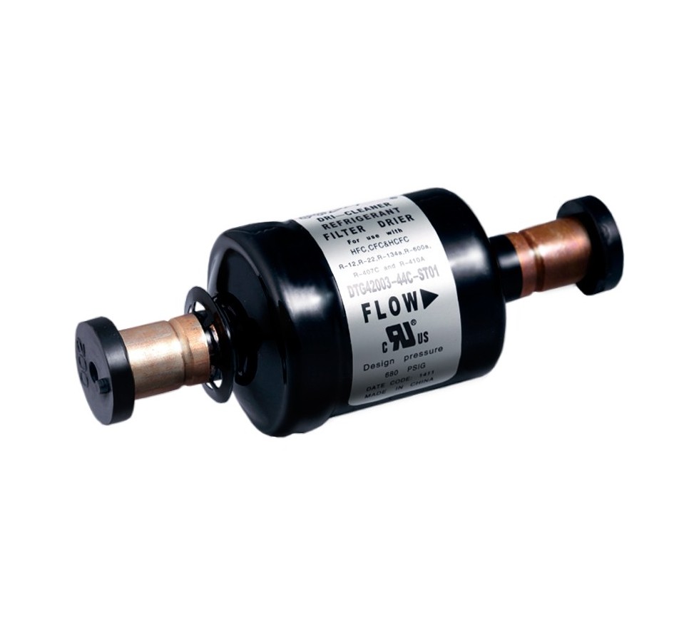Filter with soldered inch connection
